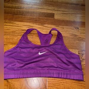 Purple Nike racerback sports bra